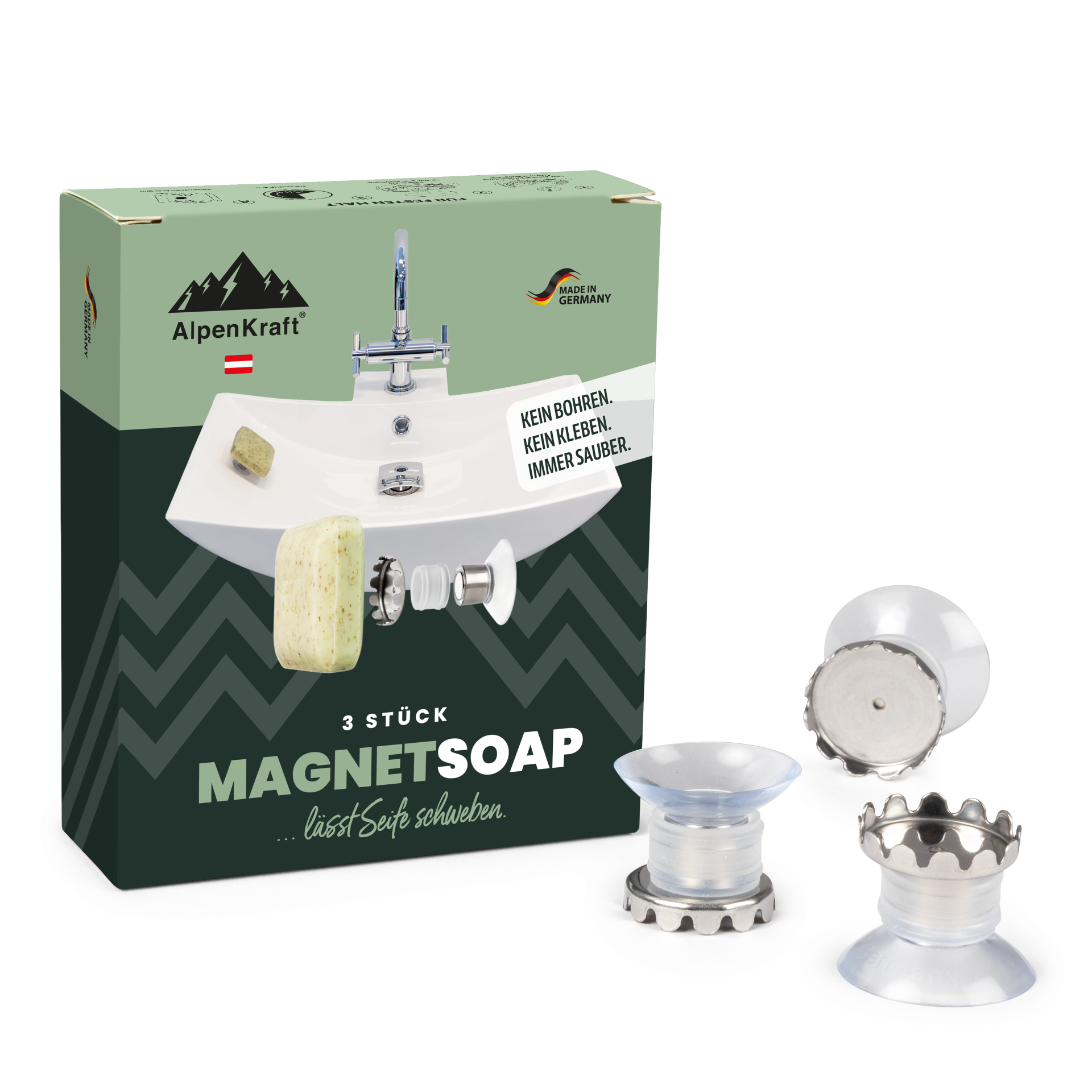 AlpenKraft® MagnetSoap Seifenhalter