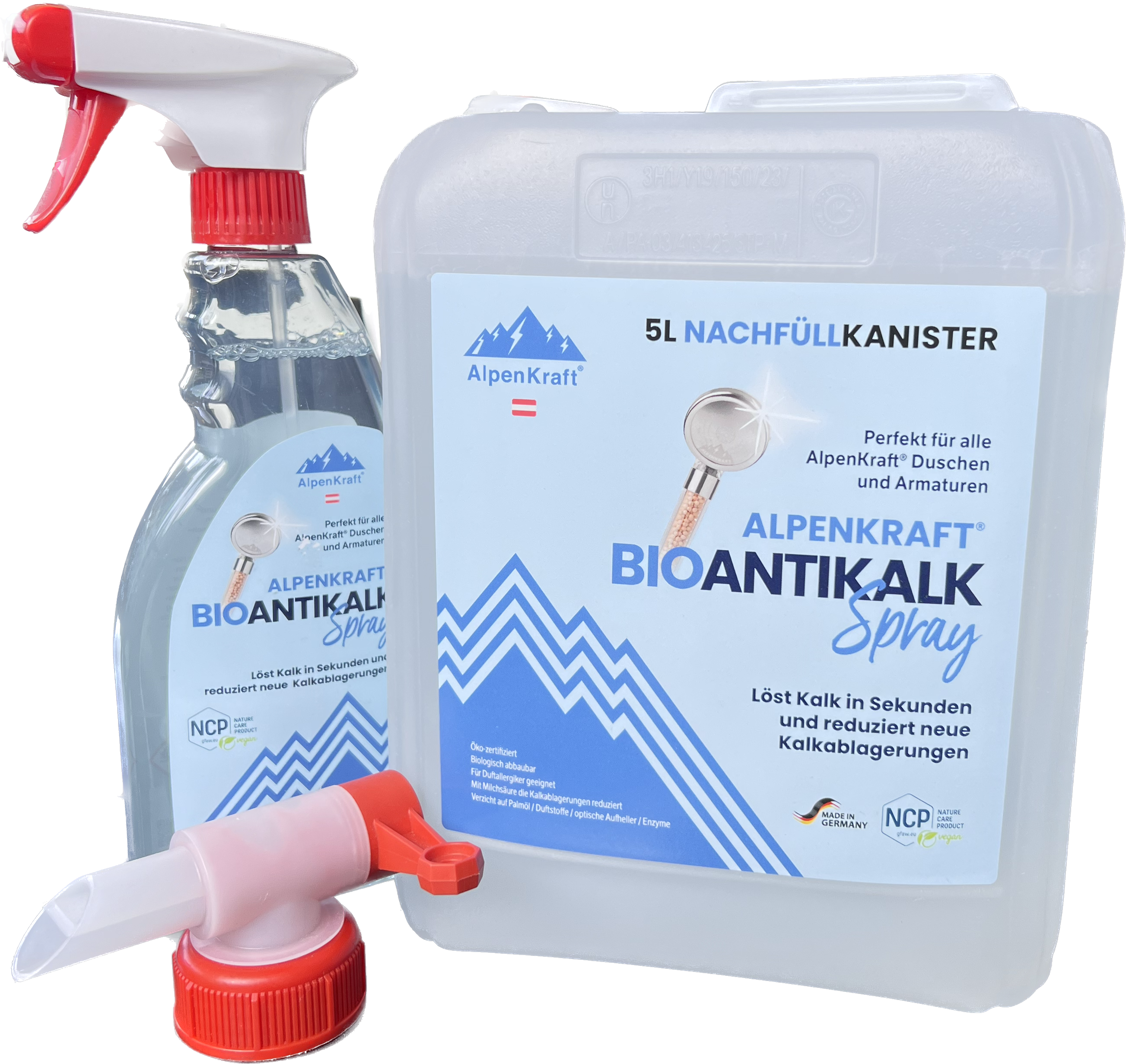 AlpenKraft® BIO Antikalk Spray 5L Nachfuellkanister