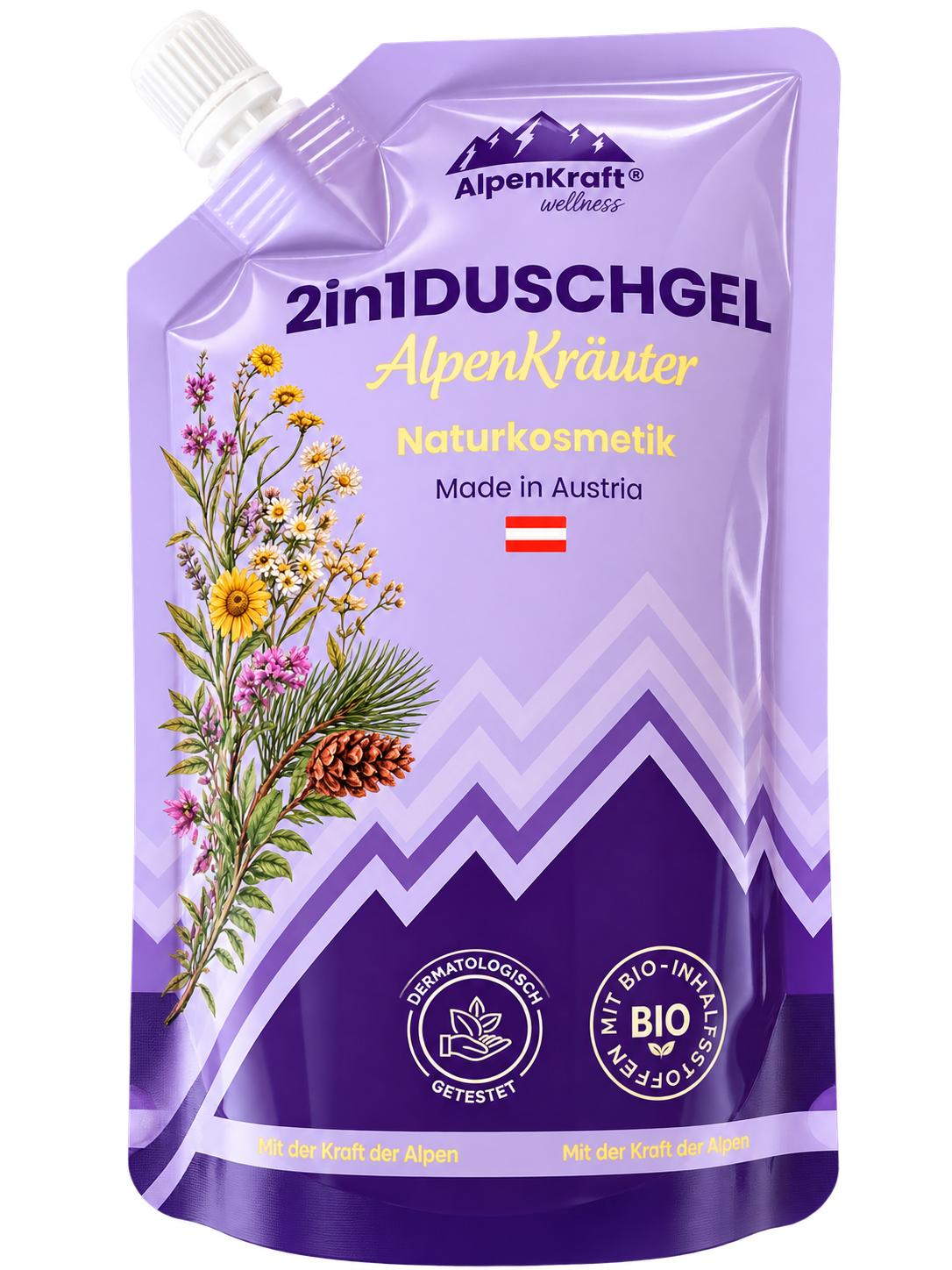 AlpenKraft® 2in1 Duschgel 750ml - AlpenKräuter