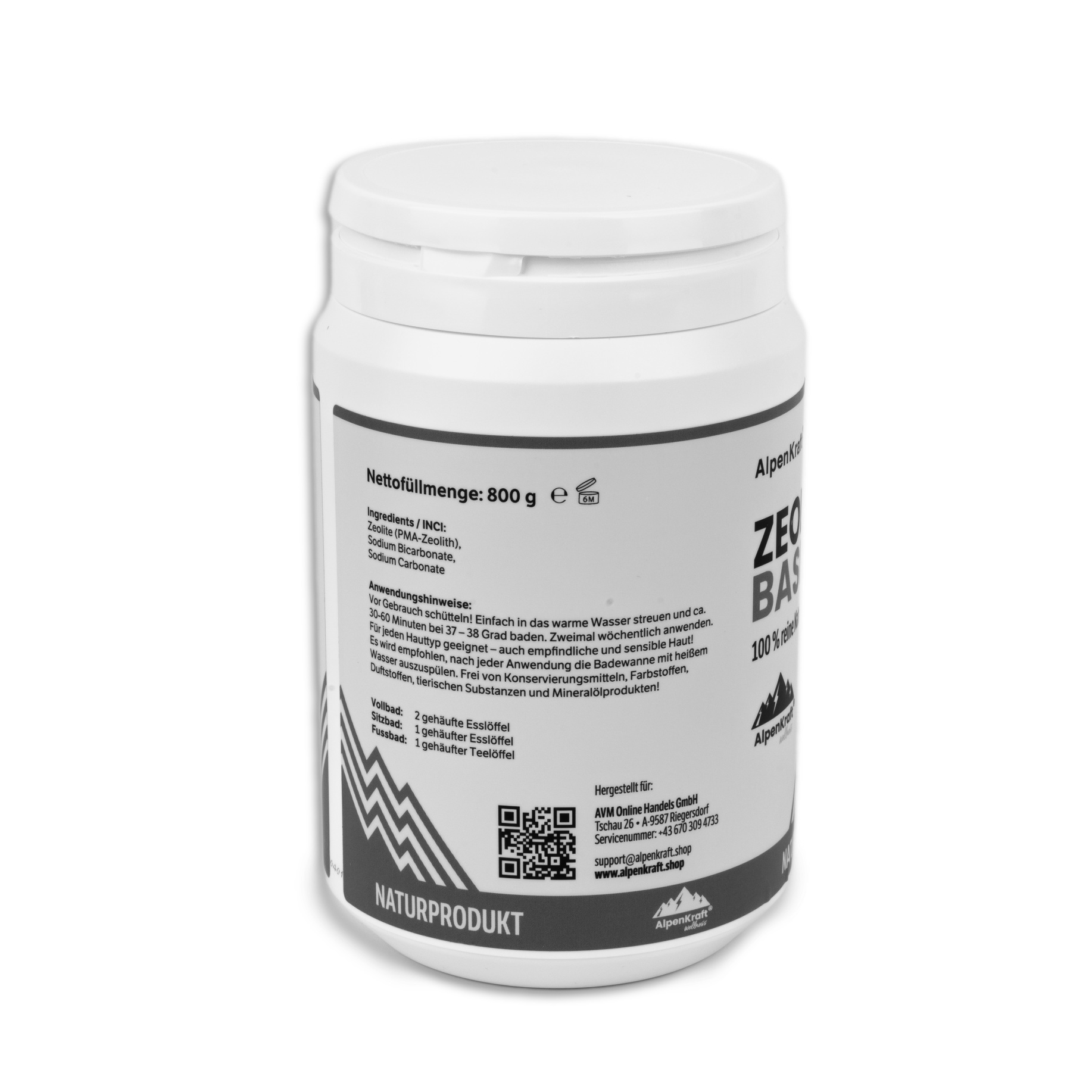 Alpenkraft® Zeolith Basenbad 800g