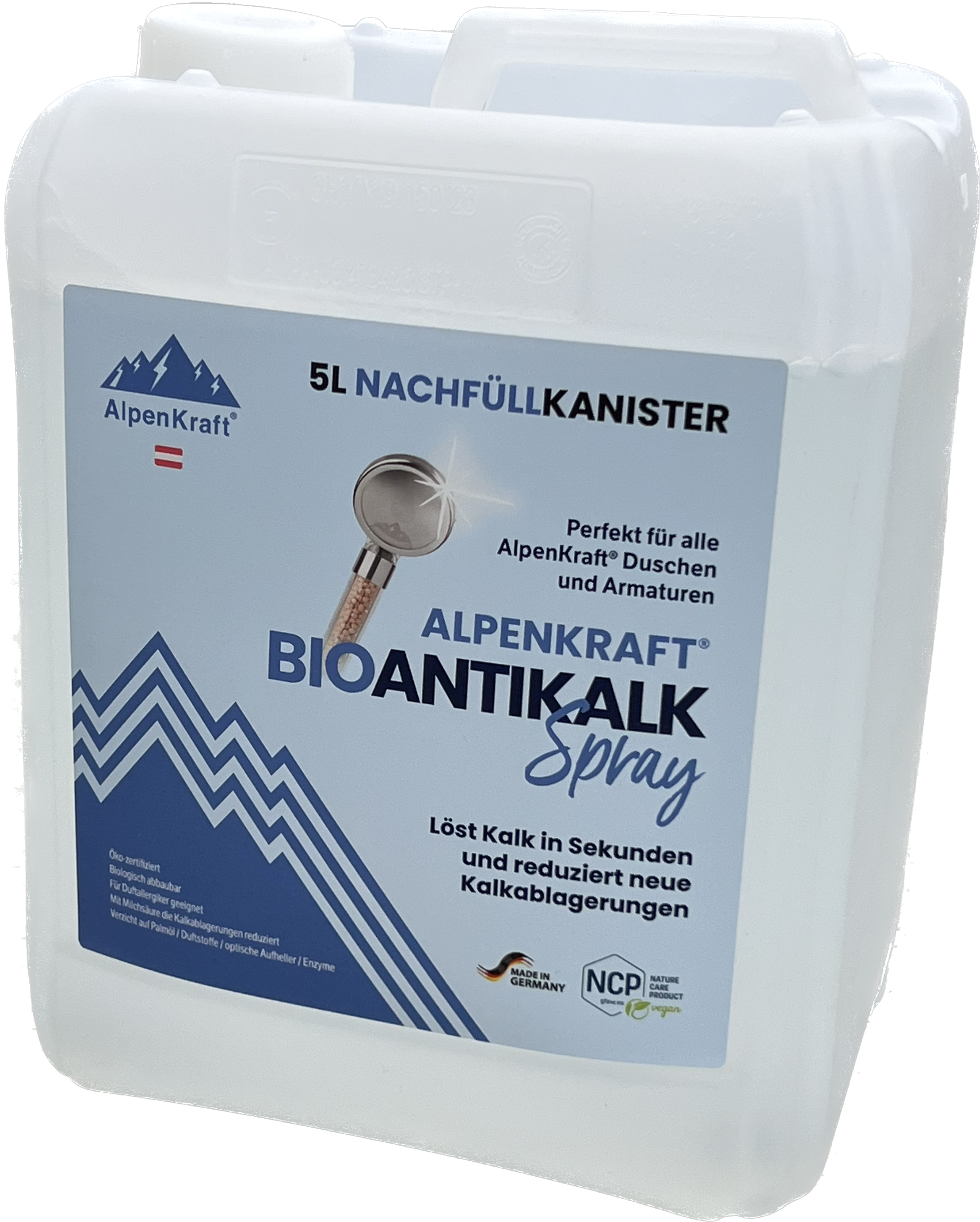 AlpenKraft® BIO Antikalk Spray 5L Nachfuellkanister