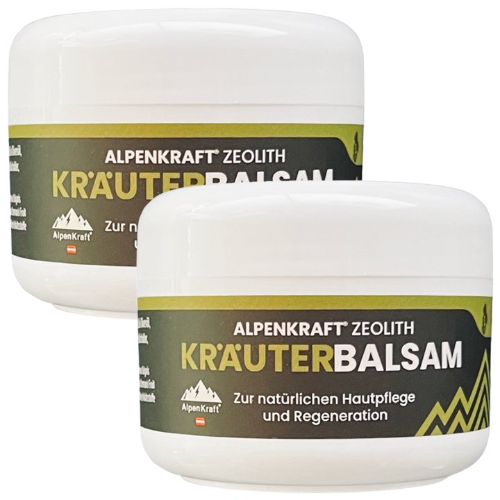 2x AlpenKraft® Zeolith Kräuterbalsam (100ml)