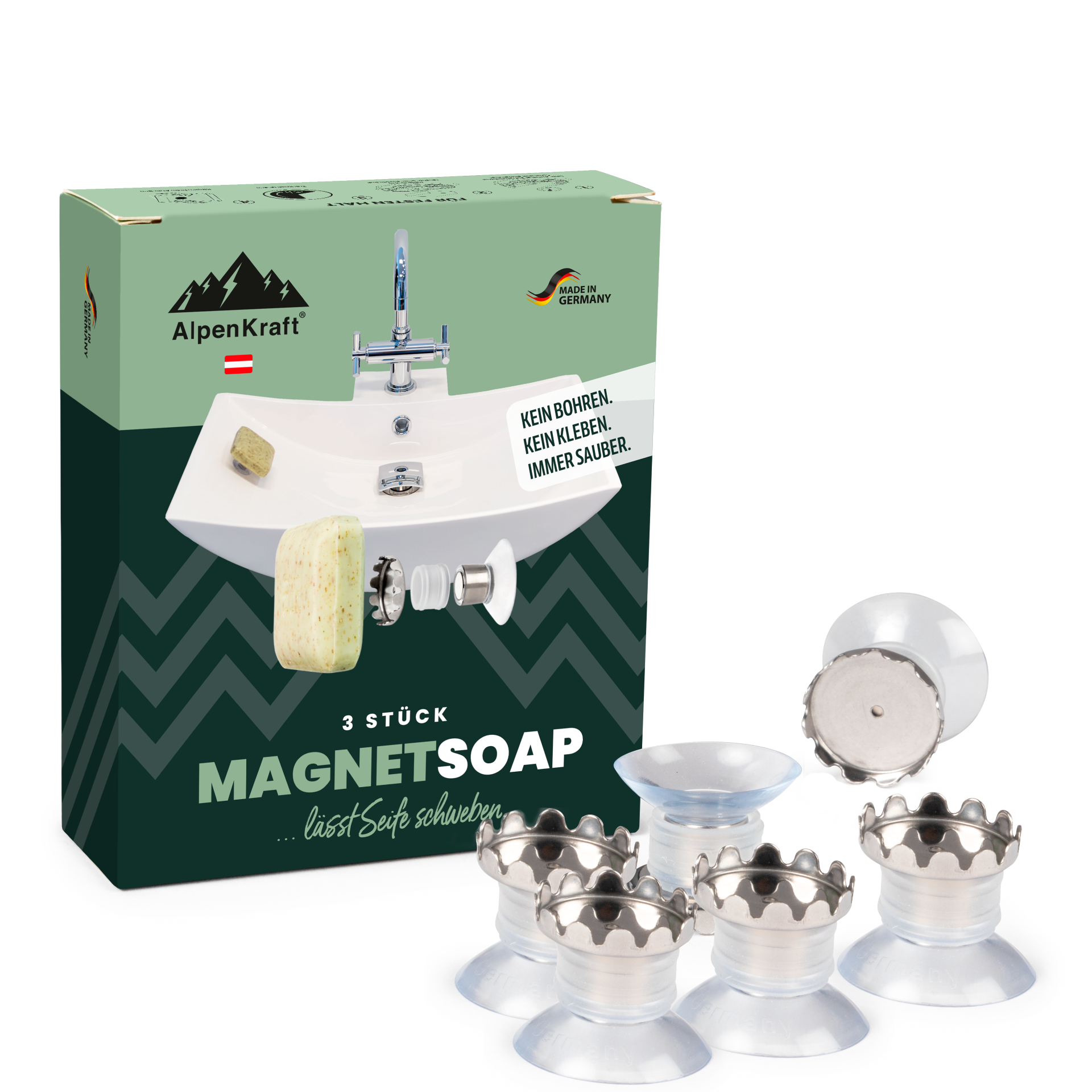 AlpenKraft® MagnetSoap Seifenhalter