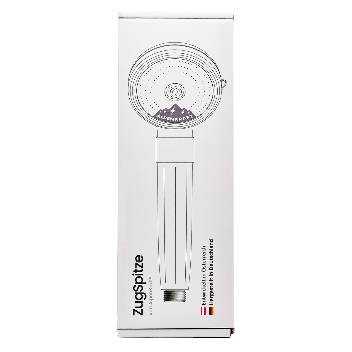 2x AlpenKraft® «ZugSpitze» Duschkopf